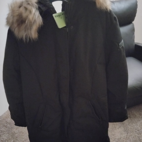 Sam Edelman black fur coat - Picture 10 of 12